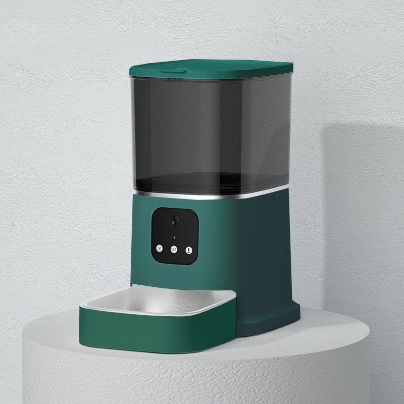Pet automatic feeder, Smart pet feeder, Wi-fi controlled pet food dispenser, Pet products