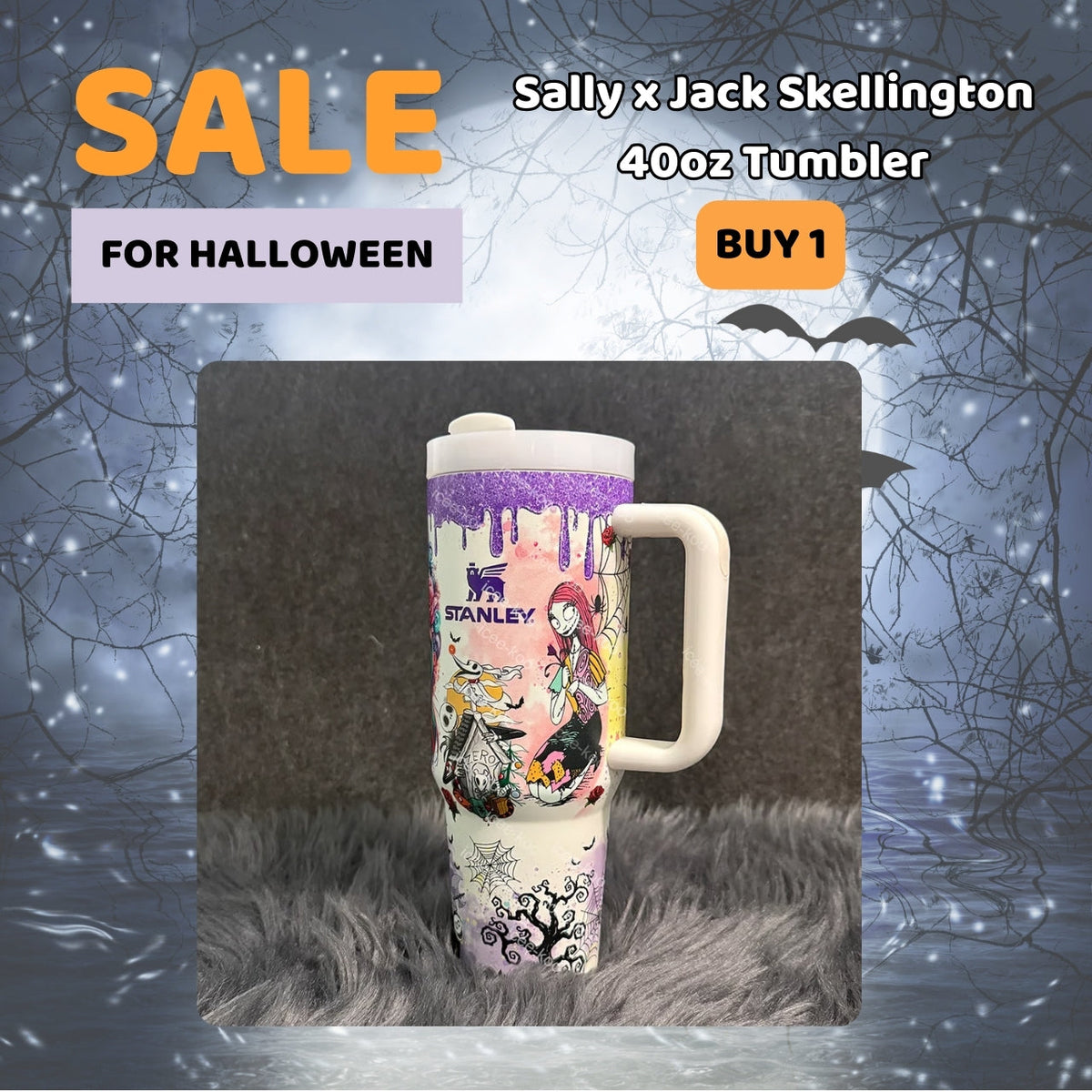 💥 2025 MEGA SALE OFF ️💥 Sally x Jack Skellington™ 40oz Glow Tumbler