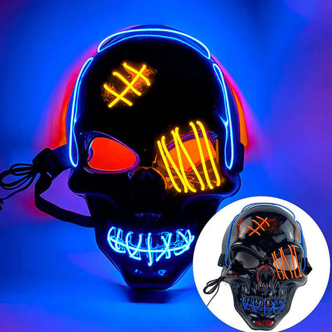 🔥 Halloween LED Skull Mask -👏Most Popular in 2025!