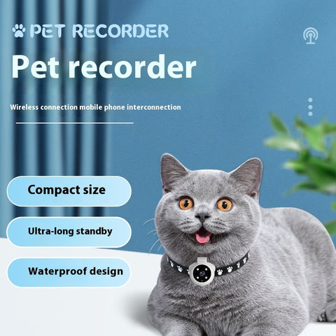 Pets collar camera recorder, Pet tracker collar, Dog and cats collar, Pet products
