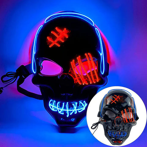 🔥 Halloween LED Skull Mask -👏Most Popular in 2025!
