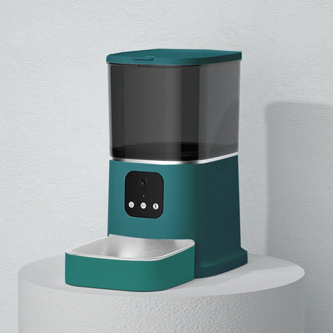 Pet automatic feeder, Smart pet feeder, Wi-fi controlled pet food dispenser, Pet products