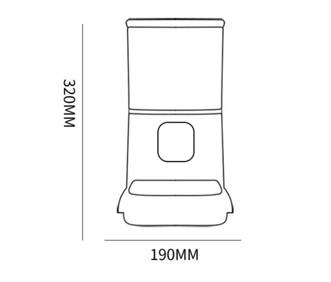 Pet automatic feeder, Smart pet feeder, Wi-fi controlled pet food dispenser, Pet products