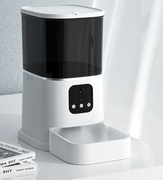 Pet automatic feeder, Smart pet feeder, Wi-fi controlled pet food dispenser, Pet products