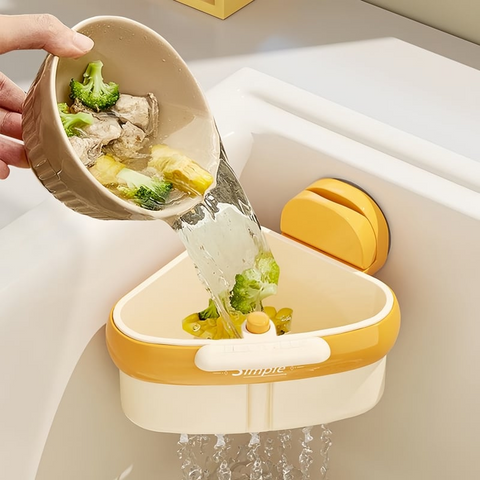 SUCTION CUP SINK CORNER RACK