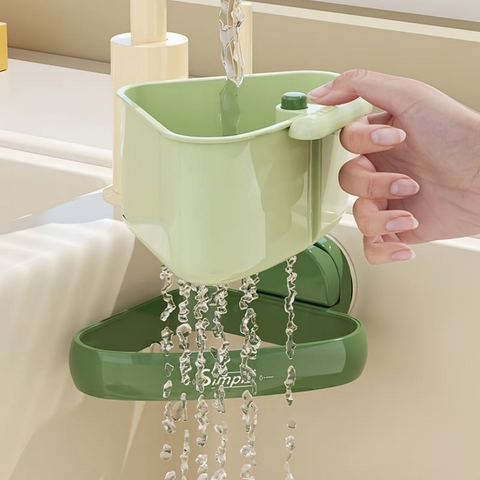SUCTION CUP SINK CORNER RACK