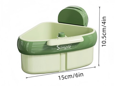 SUCTION CUP SINK CORNER RACK