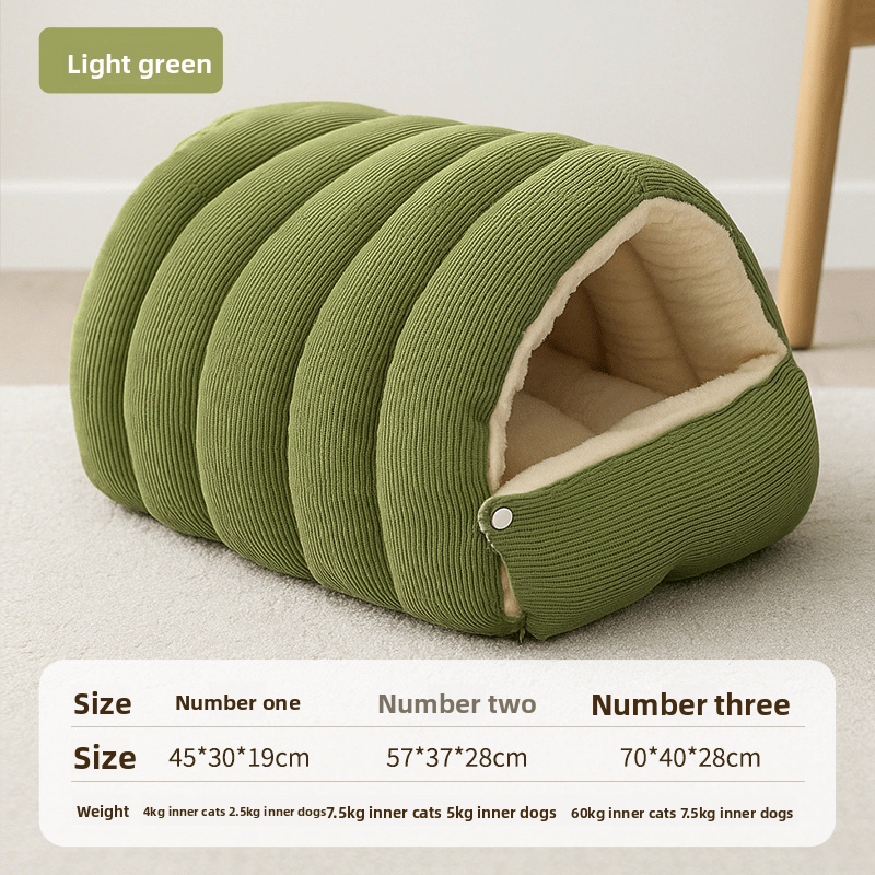 🐈Removable and washable winter closed-off cat bed💝